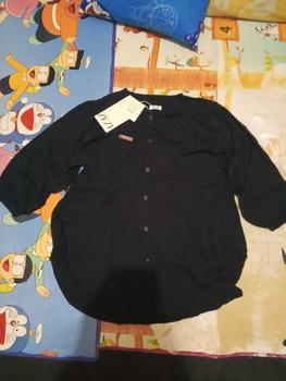 Product Review of Atasan Wanita Rayon Twill premium Panjang Baju Dewasa All size  muat sampe BB 70  Nyaman Lembut Kancing Kain Formal High Hitam from A**l 0