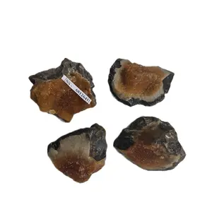 Batu fossil kristal m.gajah orange batu alam asli 5
