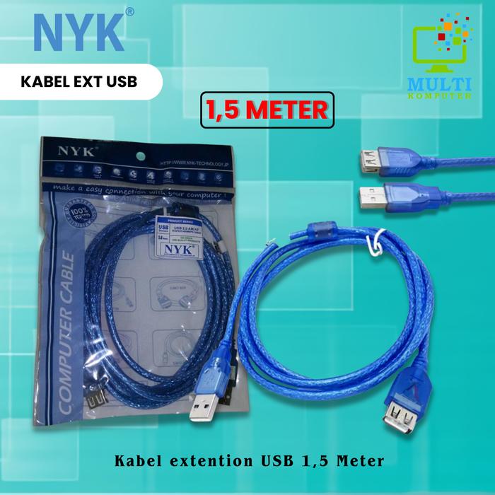 Gambar Kabel Usb Male Female 1,5m / Perpanjangan Usb / Usb Extender Extention dari Multi Komputer Kota Administrasi Jakarta Barat Tokopedia