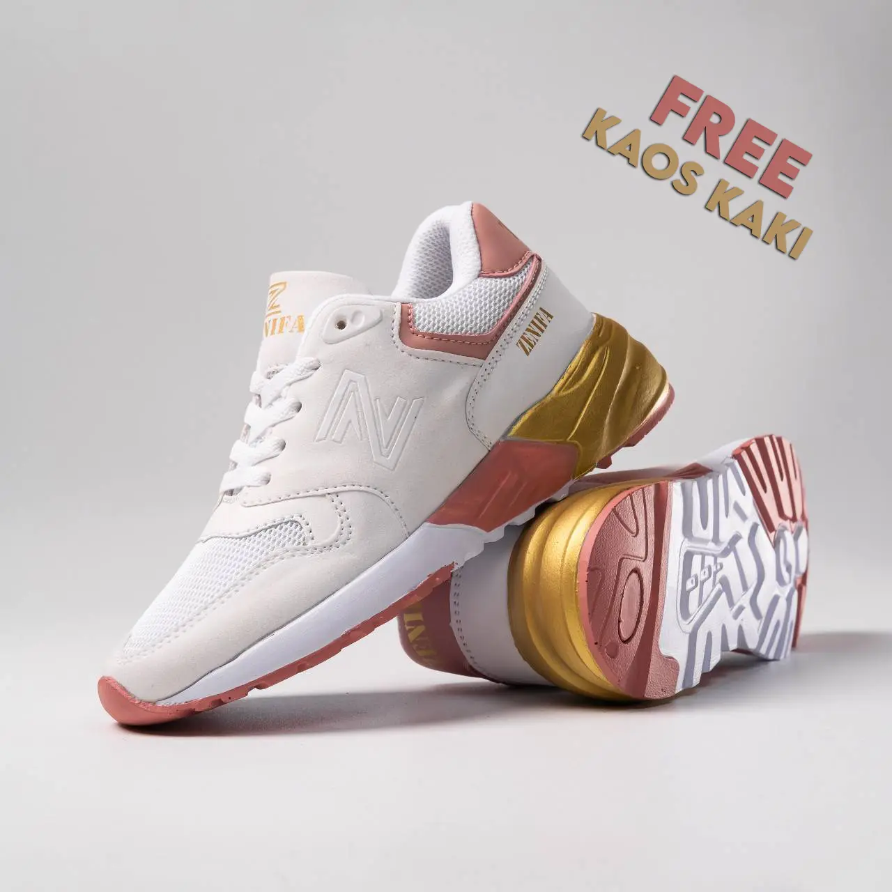 Zenifa 667 Running Sepatu Wanita Sport Sneakers Olahraga Santai Cewek Keren