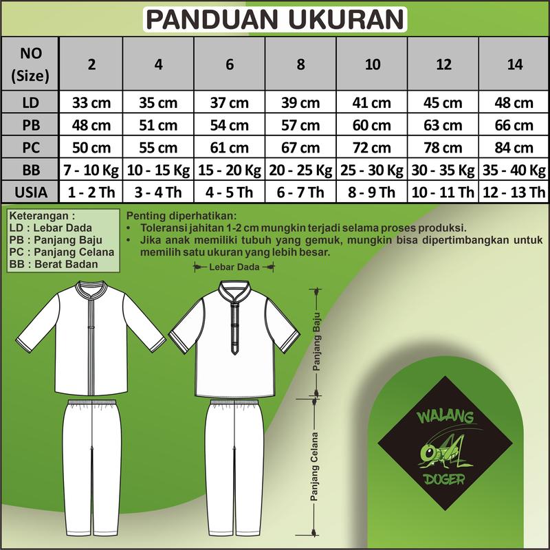 Product Introduction of Setelan Baju Koko Anak Suriname 1-13 Tahun Micro Soft Premium 10