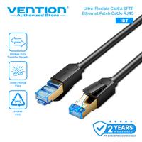 Gambar Vention Kabel LAN Cat6A RJ45 SFTP Industrial Drag Chain Gigabit Ethernet Ultra Flexible Patch Cable - IBT Black, 0.3 Meter dari Vention Authorized Store Kota Administrasi Jakarta Barat 1 Tokopedia