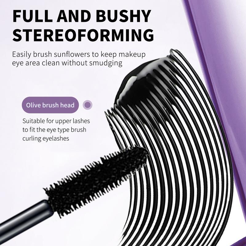 O‘CHEAL 4D Silk Fiber Black Mascara Waterproof Volumizing Curling Mascara Lengthening Mascara Long Lasting Makeup Fuller Lashes 9