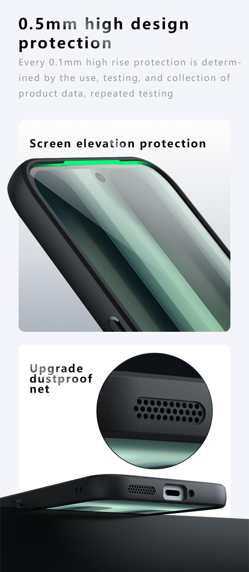 Product Introduction of Nothing Phone 2a 2aPLUS Phone Casing matte skin feels four corners of the anti-fall airbag are transparent Black softcase back shell case  does not yellow Protection Cover Protective Cellphone Phonecase Smartphone Protector 5