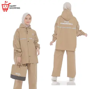 EXCEL Jas Hujan Setelan Pria Wanita Kain Tebal Elastis Anti Air RAINCOAT ORIGINAL