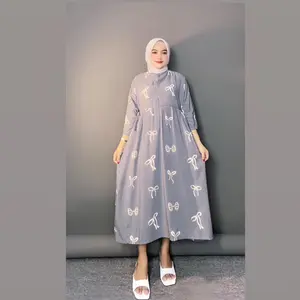 DASTER MOTIF PITA LENGAN 7/8 LD 120cm PANJANG 110 BUSUI FRENDLY