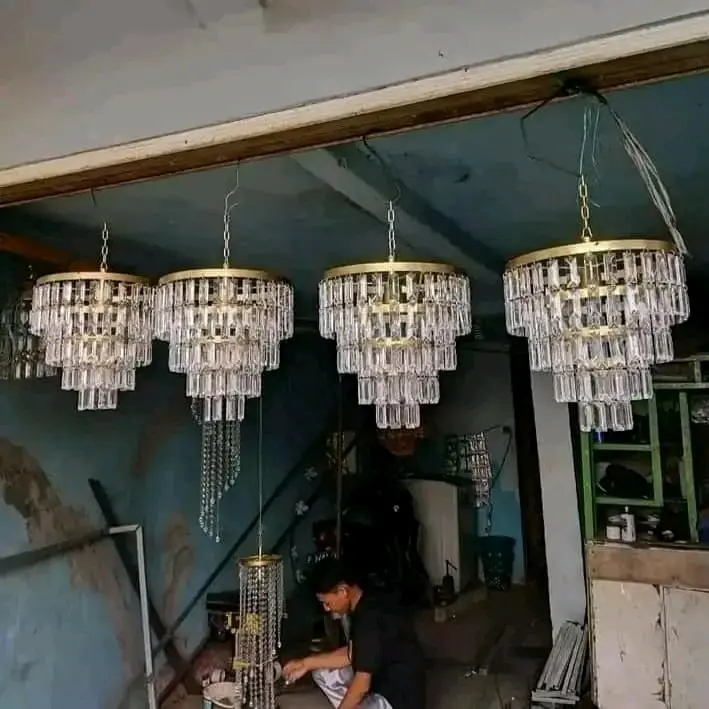 Lampu Kristal Dekorasi Akrilik Diameter 20, 25, 30 cm