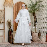Gambar GAMIS OZIAS BROKAT RENDA 10018 LD 105 120 140 I Gamis Kondangan Wanita I Gamis Fashion Lebaran I Gamis Bini Orang - Hitam, LD 105 dari Ozias.id Kota Administrasi Jakarta Barat 5 Tokopedia