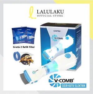 Sisir Elektrik / Sirkut V-comb Vacum Vacuum Terbaru Licetec
