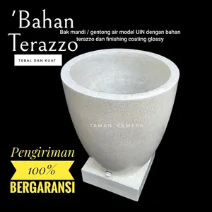 Bak Mandi Terazzo aneka Model ulir. Win. Gelas. Ukuran 45x60cm - Ongkir Otomatis