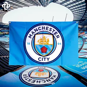 BENDERA MANCHESTER CITY FULL PRINTING UKURAN 90X60cm