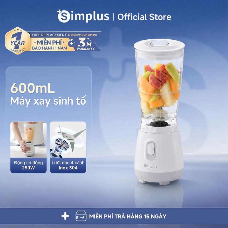 SimplusKOL Máy Xay Sinh Tố Simplus Dung Tích 600ml Đa Chức Năng LLJH004 Bảo…