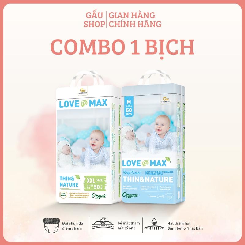 TOP GIÁ HỜI Tã Bỉm Love Max Dán/Quần Đủ Size Cho Bé