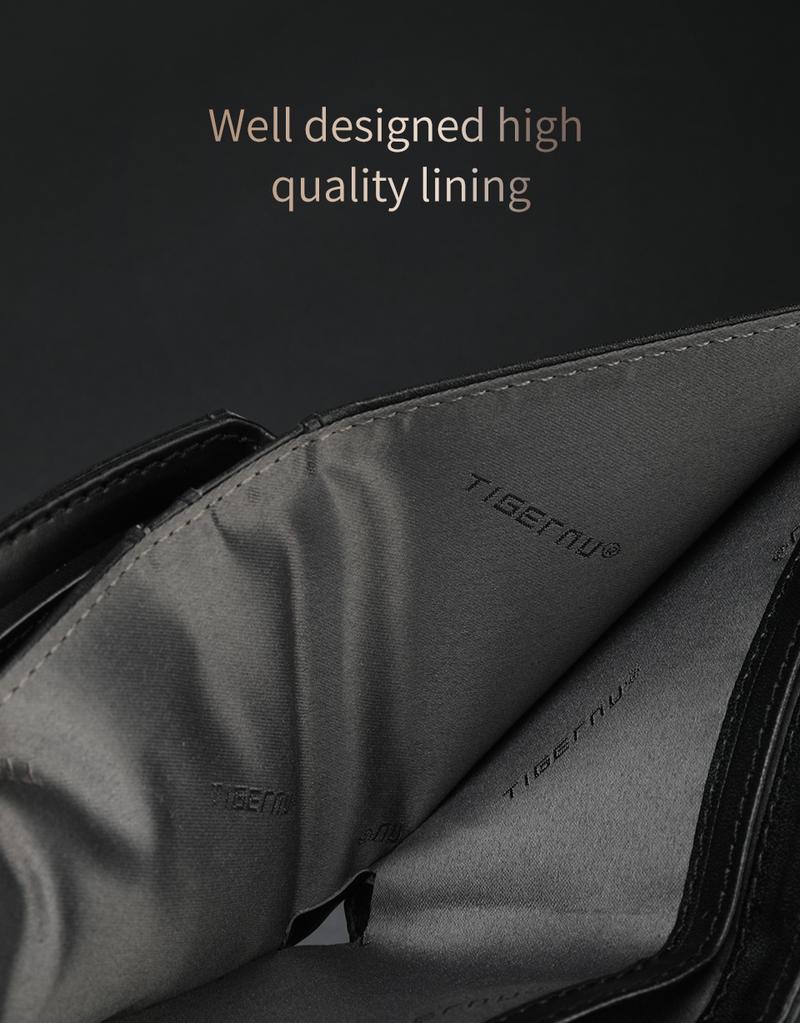 Product Introduction of Tigernu Men's Wallet PU Leather Purse Fashion Men Short Wallet Business Coin Pocket Credit Card Holder Male Small Money Bags With Gift Box Member Price T-S8008 18