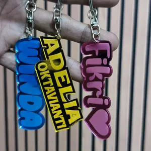 gantungan kunci custom nama