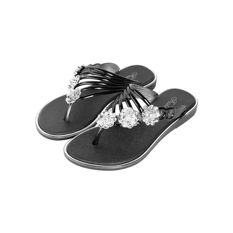 OKAIDO OFFICIAL Sandal Jepit Wanita Cewek Perempuan Model Bunga Korea Bahan Karet Style Anti Air Kekinian Jelly 8