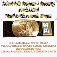 Gambar Sabuk Gesper Ikat Pinggang PDH Satpam Security Loind Motif BATIK MEWAH Belt dari CACA OLSHOP dinas 2 Kota Administrasi Jakarta Pusat 1 Tokopedia