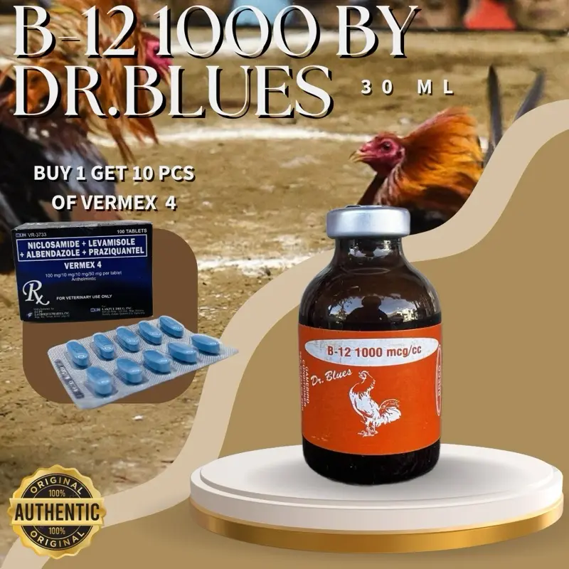 Dr. Blues B12 1000MCG With Free 10pcs Vermex