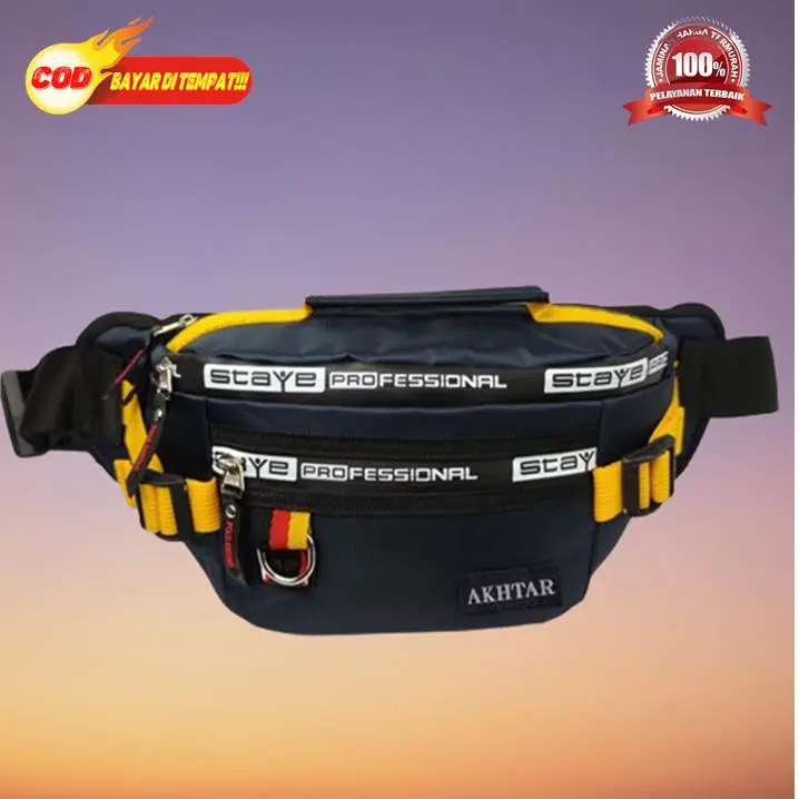Tas Selempang Waistbag Distro Anti Air Waterfoop Murah terbaru keren kekinian