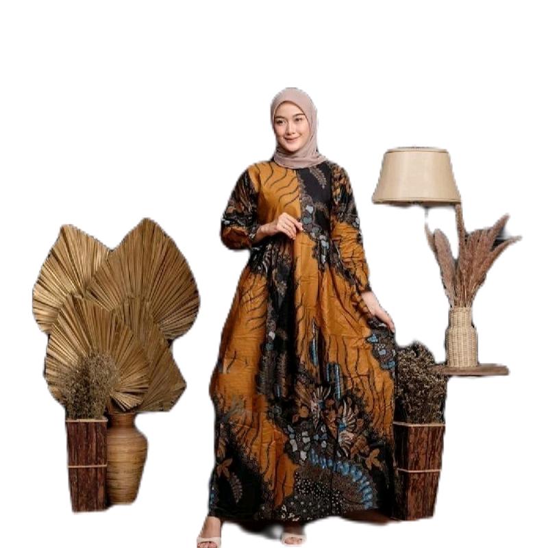 gamis batik terlaris size standar dan jumbo 0