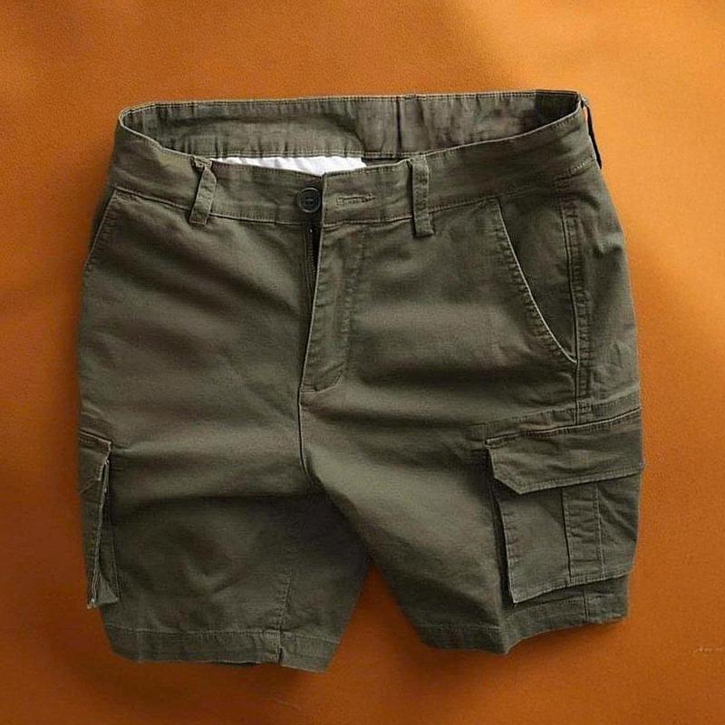  TOP GIÁ RẺ - Quần short kaki nam túi hộp màu xanh đậm kiểu thể thao lửng KK01 form chuẩn Sport 