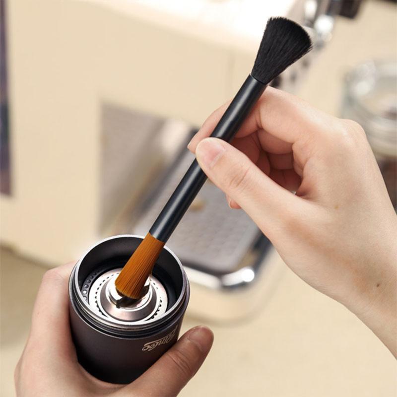 Product Introduction of Coffee Brush Grinder Cleaning Brush Coffee Powder Cleaning Brush Brewing Head Brush Set Coffee Sweeping Brush Barista Tools 15