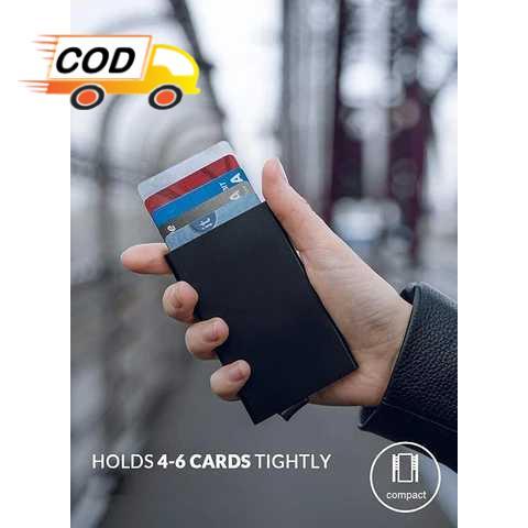 Product Introduction of Dompet Kartu Pria Wanita Slim Slider Aluminium Aman Anti Pencurian RFID Cashless Kredit Card ATM KTP 23