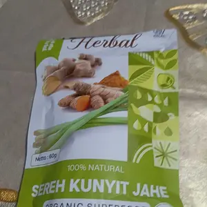 TEH KUNYIT,JAHE & SERAI/TUMERIC GINGER with LEMONGRASS TEA Herbal Tea Isi 30 Teh Celup jsr dr zaidul akbar