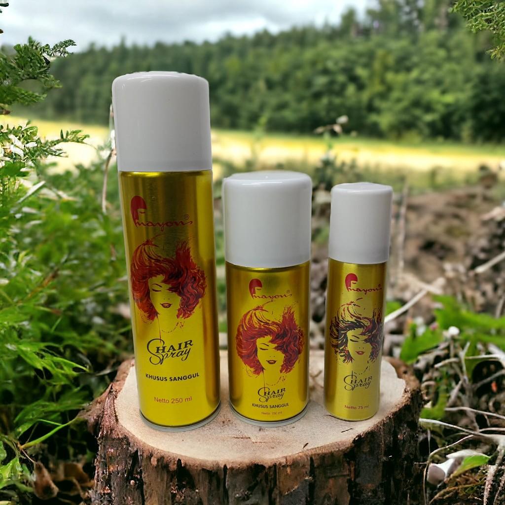 Mayon hair spray rambut khusus sanggul 75ml Bpom Mousse Pomade