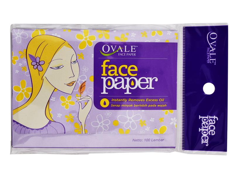 OVALE FACE PAPER 100LEMBAR SERAP MINYAK BERLEBIH PADA WAJAH 1