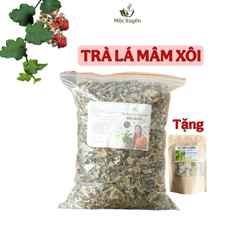 Mua 1 kg Trà lá  mâm xôi khô sấy tặng 1 gói trà túi lọc lá bàng Tea Nước Trà Chè
