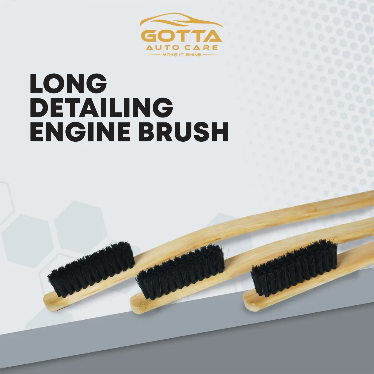 Long Detailing Engine Brush - Sikat Panjang Untuk Membersihkan Mesin