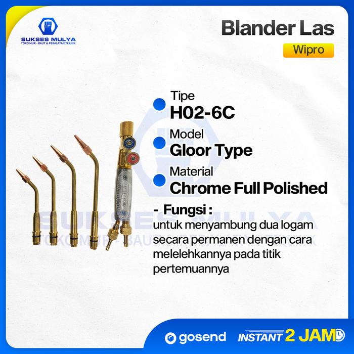 Gambar Blender Las Wipro H02-6C / Welding Torch dari suksesmulya Kota Magelang Tokopedia
