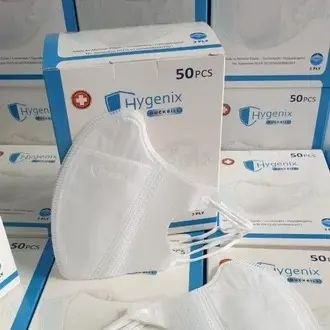 Masker Duckbill Earloop Dewasa 3ply Hygenix Emboss isi 50pcs Kemenkes 2