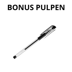 pulpen Gel Ink 0.5Mm Alat Tulis Kantor Sekolah Pena Pen Tinta Cair Standart Warna Hitam