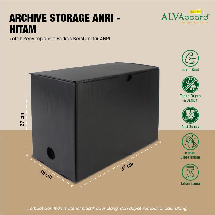 Kardus Dokumen Arsip ALVAboard Box Standar BI Ukuran 37x19x27 cm (P x L x T) 1
