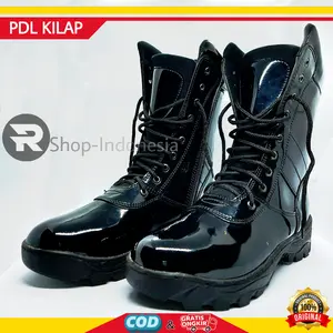 Sepatu PDL TNI Kilap Tanpa di Semir | PDL Dinas Lapangan Satpam Security POLRI Sepatu PDL TNI Boots Pria