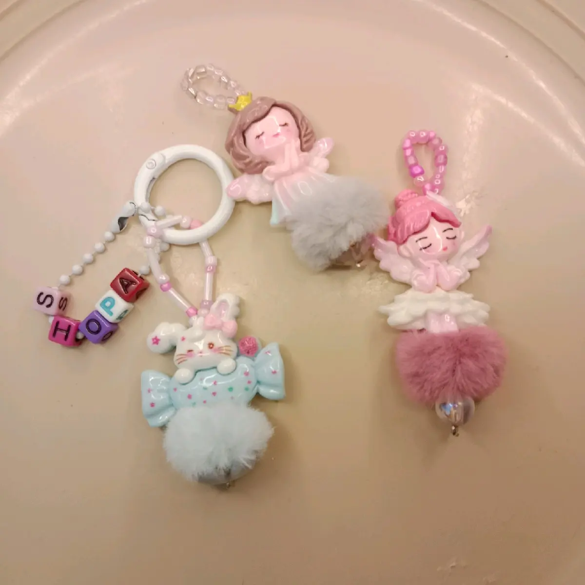 GANCI LUXURY MURCEU GANTUNGAN STRAP HP MIKKO KARAKTER LUCU VIRAL Nyaman Hitam Merah Pengait Kunci Keychain Liontin  Aksesoris Hadiah Hiasan