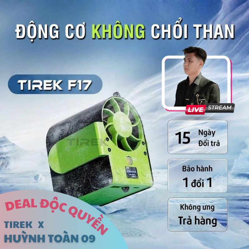 [Tirek x Huynh Toan 09] Quạt Mini Đeo Thắt Lưng Tirek F17 - Động Cơ Không Chổi Than - Quạt Làm Mát Lưng. Chạy 12-32h. Sạc Dự Phòng 15000mAh