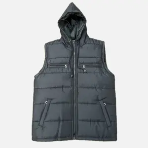 Rompi Pria dengan Hoodie dan Resleting - Jaket Musim Dingin yang Nyaman dan Stylish