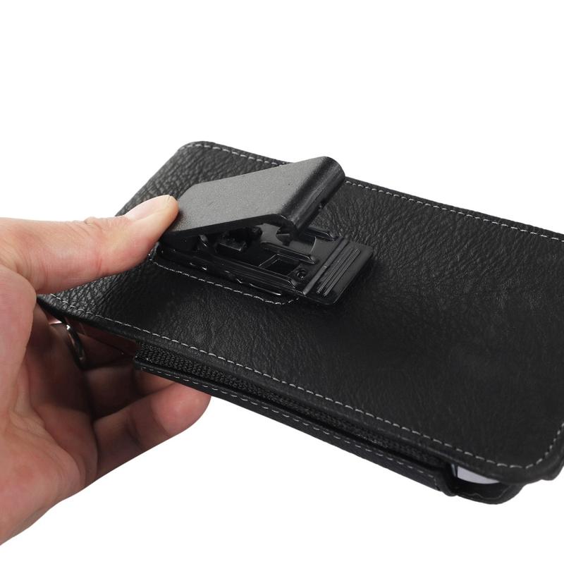 Sarung Dompet Tas Tempat HP Pinggang Kulit Slot Kartu Vertikal Ukuran 6 Inch 6,5 Inch 4
