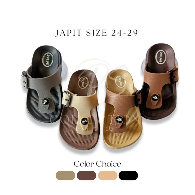 [Size 24-35] Sandal Japit Fashion Anak Laki-Laki Ringan Dulux Karet Premium Kaki 0