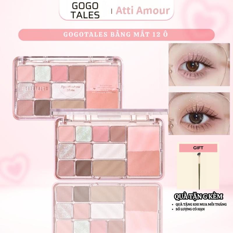 【Mua Live Mần Đẹp tặng cọ GOGOTALES,Bảng Phấn Mắt,  Trang Điểm Hàng Ngày Mùa Thu Và Mùa Đông, Bảng Màu Trang Điểm Đa Chức Năng, Phấn Mắt Ngọc Trai Lì Phấn Đánh, Thích Hợp Cho Việc Trồng Trọt moná  bảng  mắt