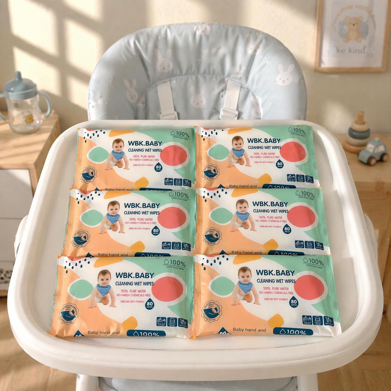 TISU BAGUS - WBK Tisu Basah 5 PCS Isi Banyak Lebih Murah Lembut Tebal Nyaman di Kulit  nonalkohol