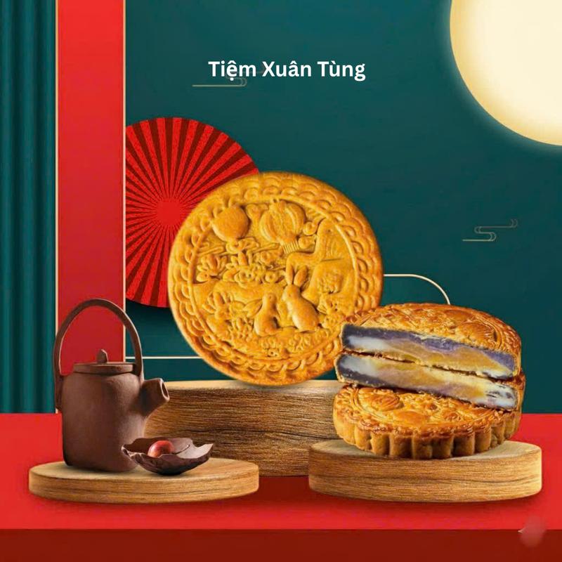  Bánh Nướng Trung Thu Mochi Nướng Khoai Môn 300g - Tiệm Xuân Tùng 
