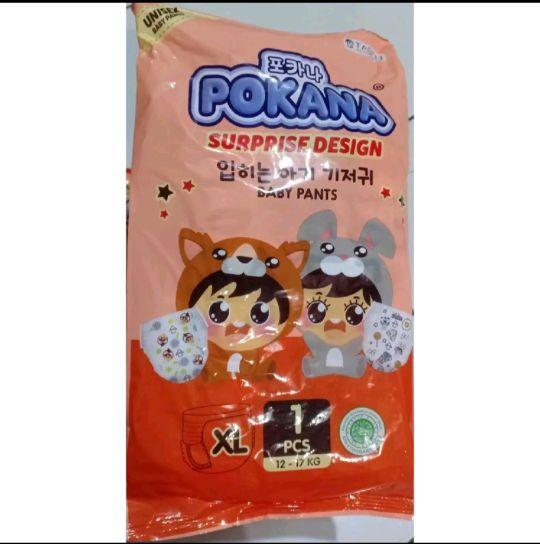 Pokana Pampers Celana Bayi Renceng 6pcs Unisex - Surprise Design