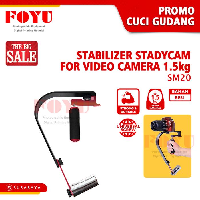 Gambar Stabilizer Steadycam Steady Cam Video Vlogging Gimbal Kamera Camera DSLR Handycam SM20 dari Foyu Photo Kota Administrasi Jakarta Selatan Tokopedia