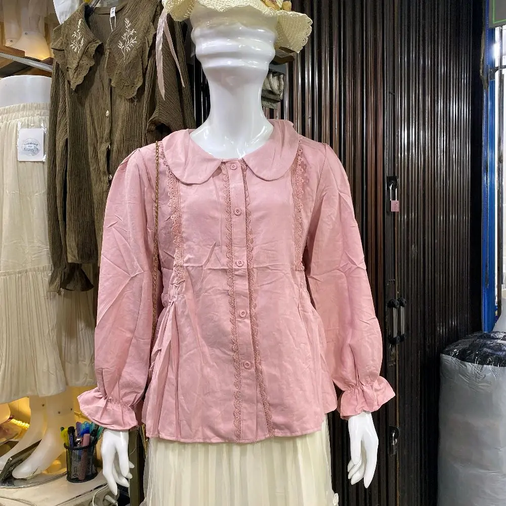 Atasan kemeja kodorai import bkk kerah shanghai lucu Ld110 Pb60