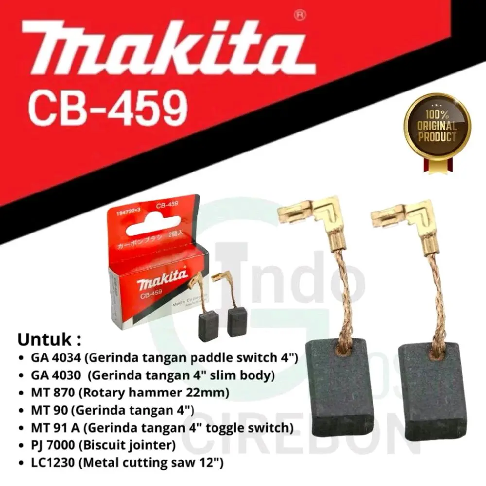 CB 459 CARBON BRUSH GERINDA CB 459 MAKITA KUL ARANG MESIN GERINDA MAKTEC MT90 /MT91 DLL
