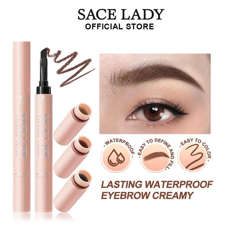 [COD] Kem Kẻ Mày Không Thấm Nước SACE LADY Lasting Tinted Brow Gel Kèm Cọ 1.5g
